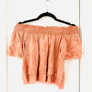 Blue Life Off the Shoulder Top Pink/Blush